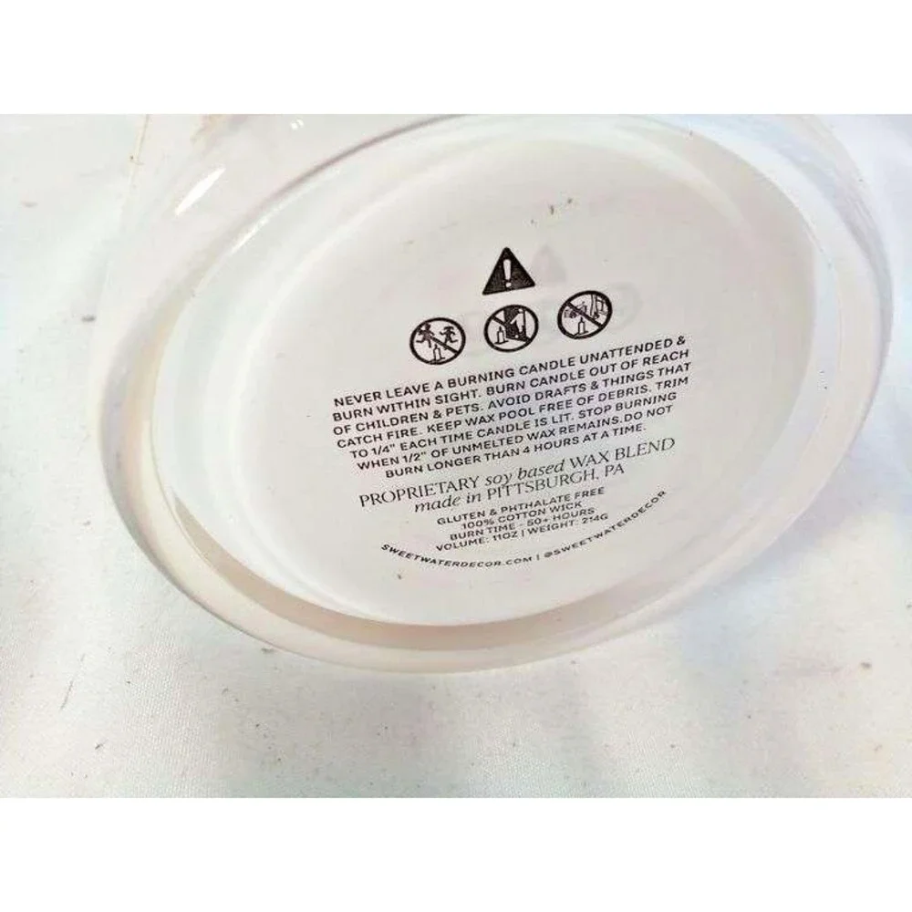 Sweet Water Decor Relaxation Candle 11oz Soy Wax Jar – 50+ Hr Burn Peppermint